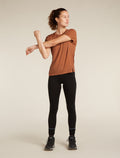 Women's 150 MerinoFine™ Ace Short Sleeve T-Shirt Dusty clay - 4