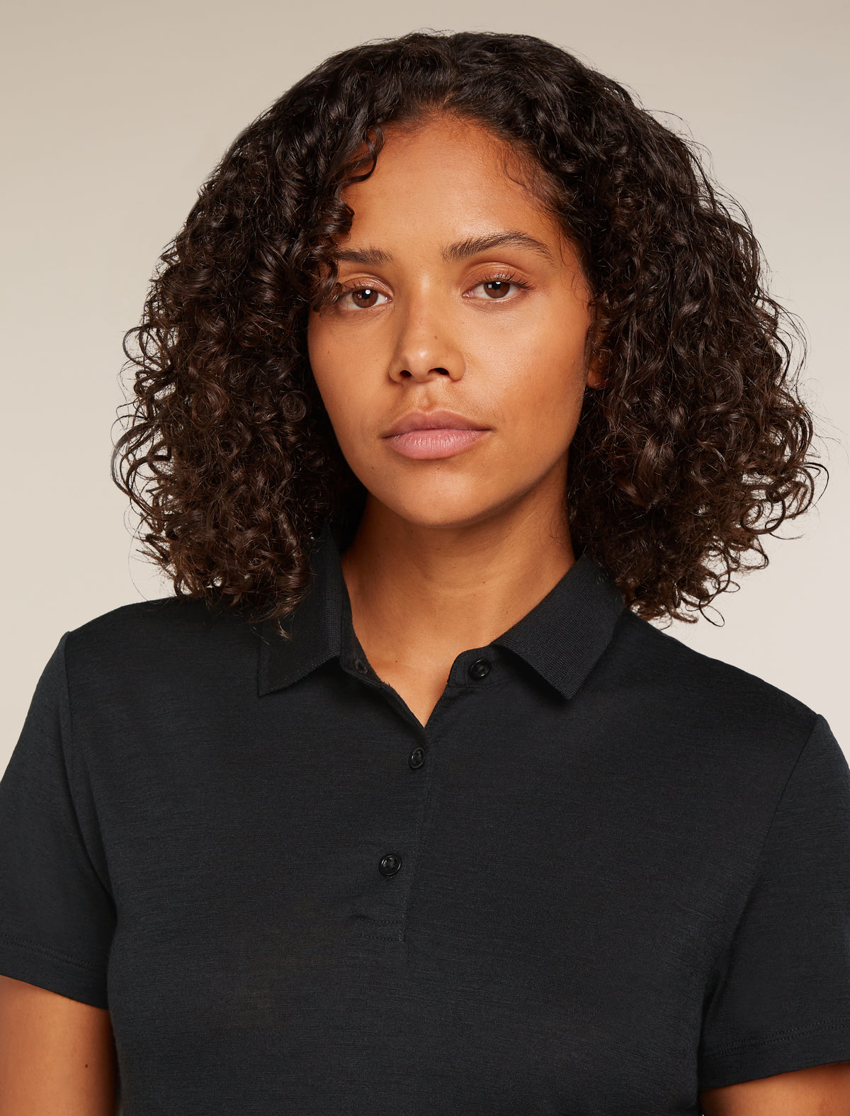 Women's Merino 150 Tech Lite Short Sleeve Polo Black - 8