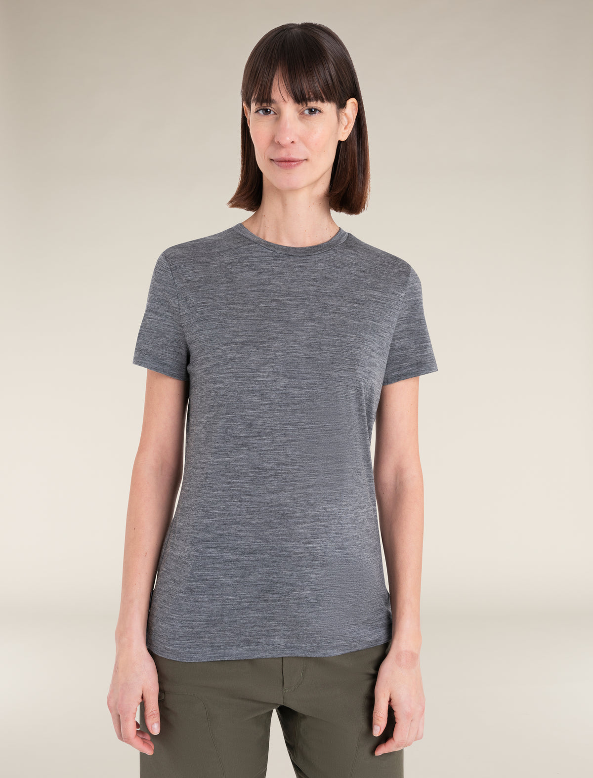 Women's Merino 150 Tech Lite Short Sleeve T-Shirt Gritstone Heather - 1