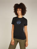 Women's Merino 150 Tech Lite Short Sleeve T-Shirt Camping Circle Black - 1