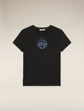Women's Merino 150 Tech Lite Short Sleeve T-Shirt Camping Circle Black - 2