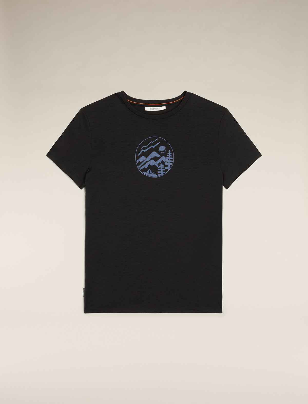 Women's Merino 150 Tech Lite Short Sleeve T-Shirt Camping Circle Black - 2