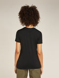 Women's Merino 150 Tech Lite Short Sleeve T-Shirt Camping Circle Black - 3