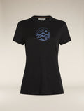 Women's Merino 150 Tech Lite Short Sleeve T-Shirt Camping Circle Black - 7