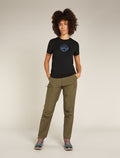 Women's Merino 150 Tech Lite Short Sleeve T-Shirt Camping Circle Black - 4