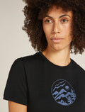 Women's Merino 150 Tech Lite Short Sleeve T-Shirt Camping Circle Black - 6