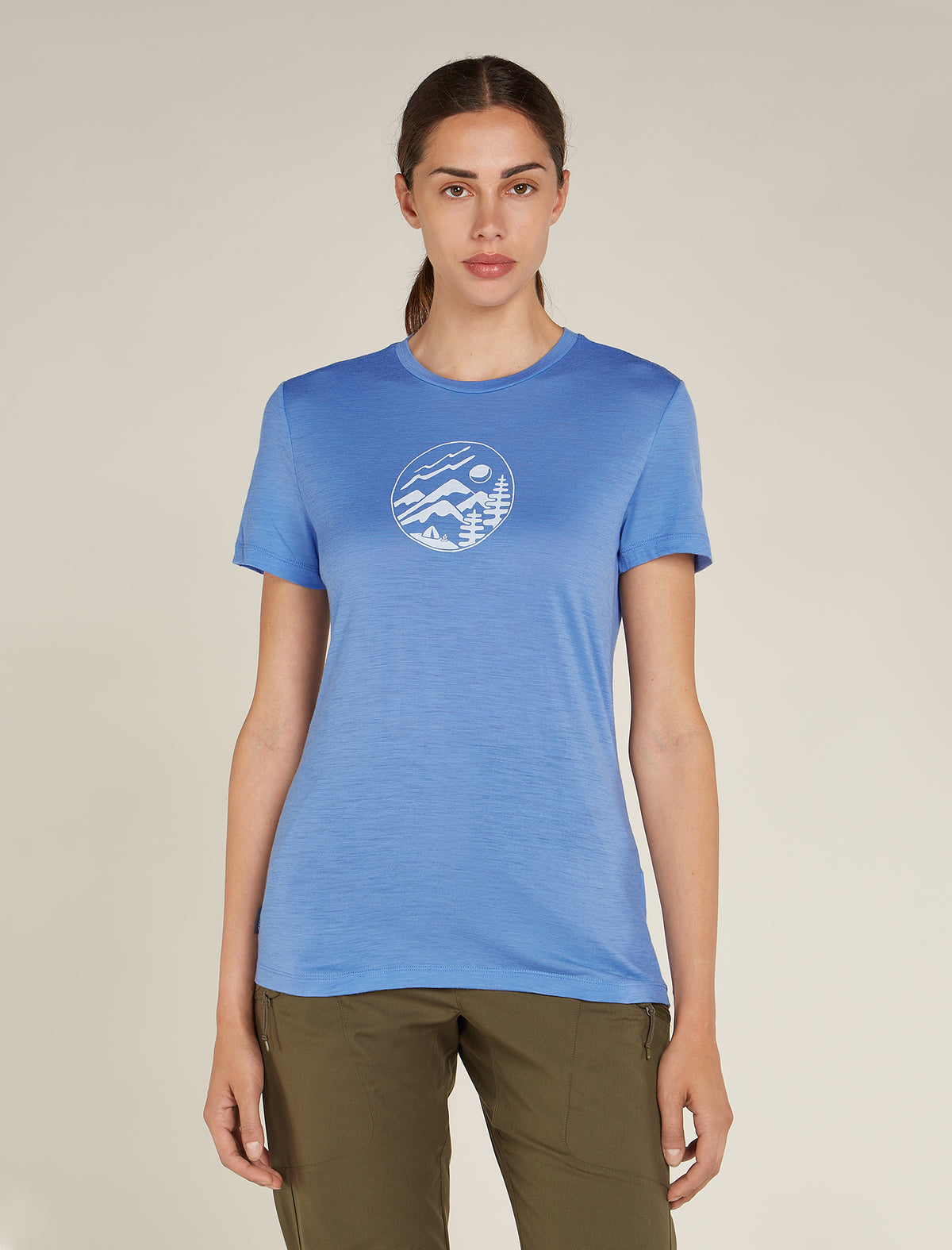 Women's Merino 150 Tech Lite Short Sleeve T-Shirt Camping Circle Baja - 1