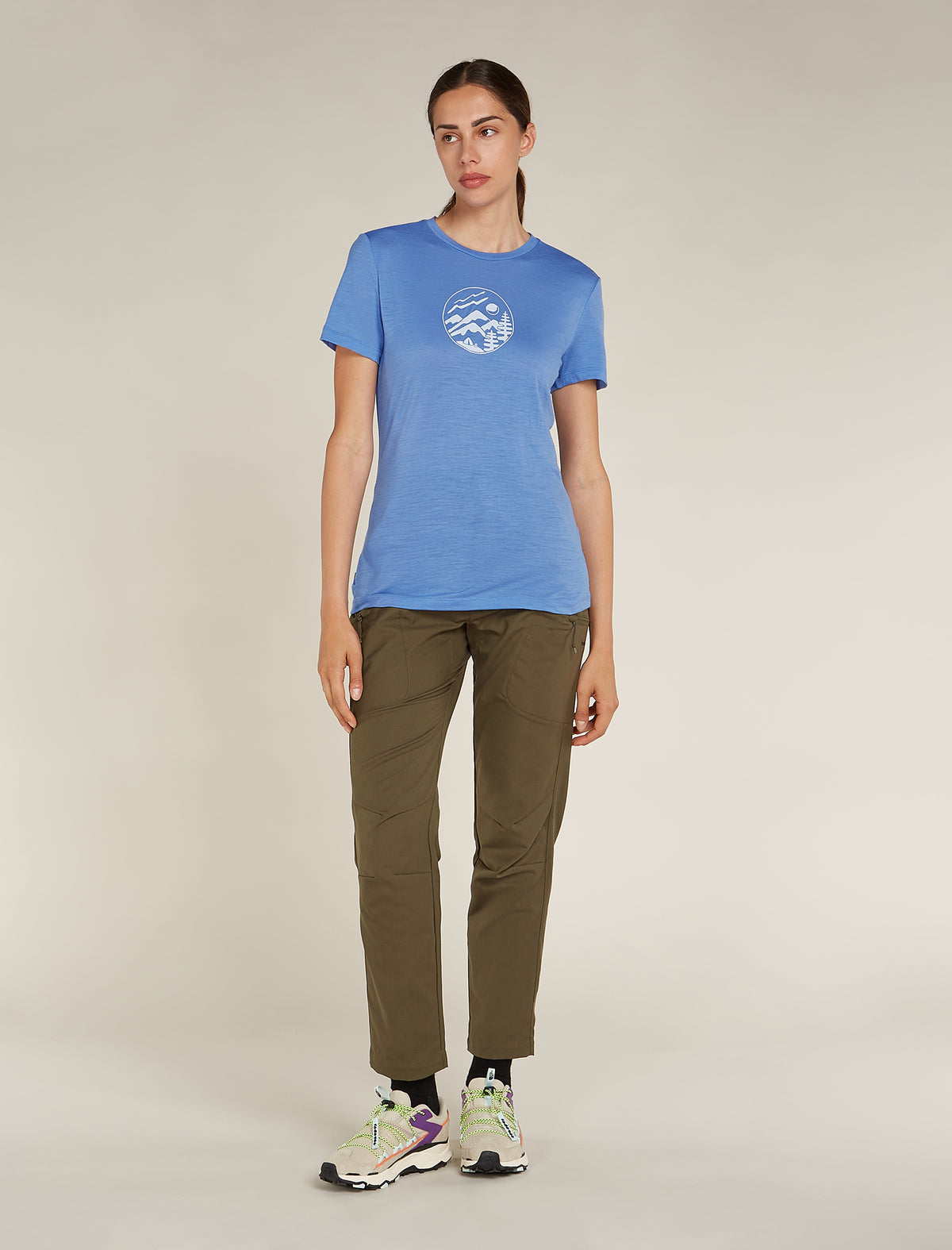 Women's Merino 150 Tech Lite Short Sleeve T-Shirt Camping Circle Baja - 3