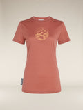 Women's Merino 150 Tech Lite Short Sleeve T-Shirt Camping Circle Cedar Wood - 6