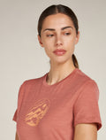 Women's Merino 150 Tech Lite Short Sleeve T-Shirt Camping Circle Cedar Wood - 5
