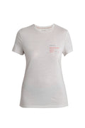 Women's Merino 150 Tech Lite III T-Shirt Natural Run Club 2.0 Ecru Heather - 7