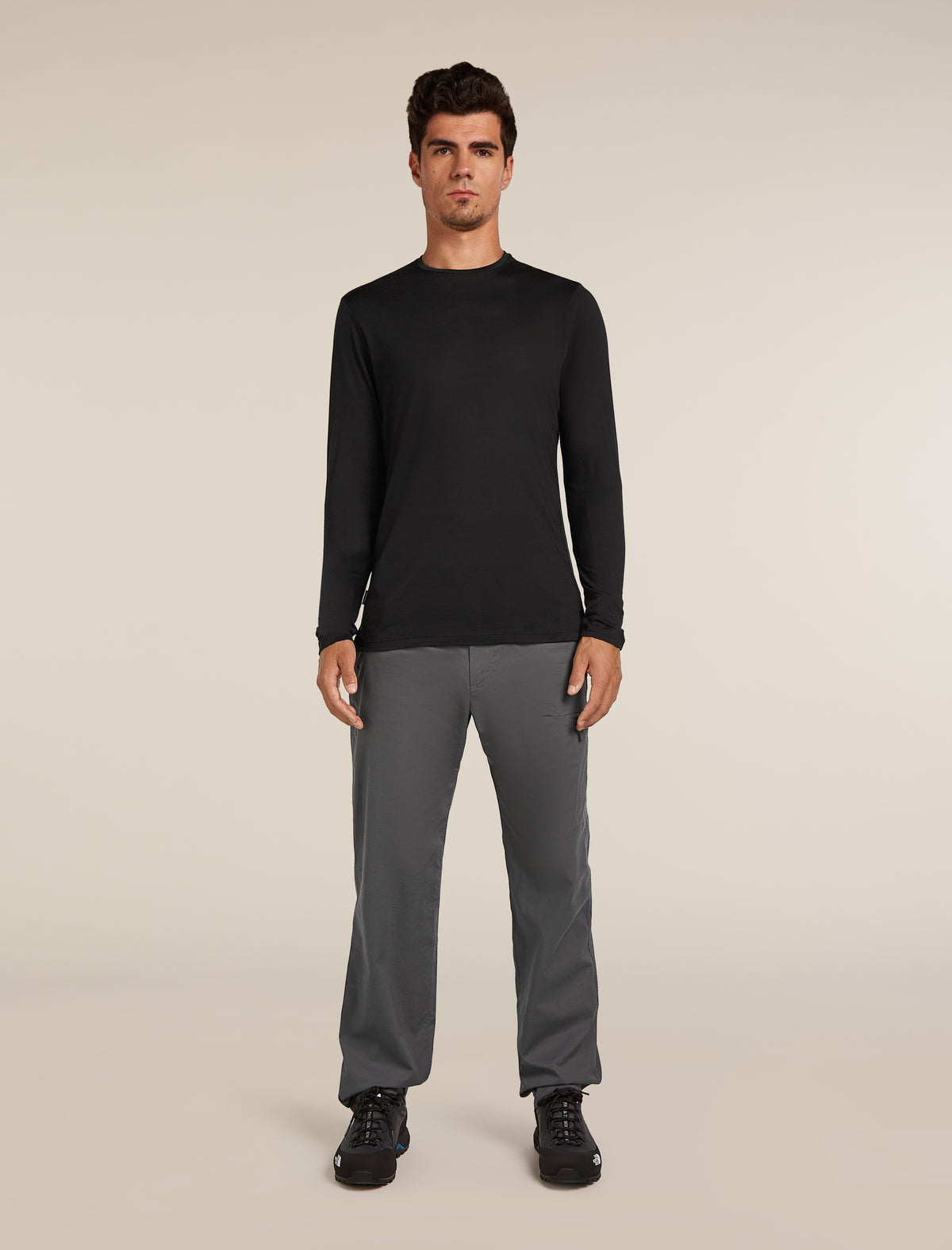 Men's Merino Blend 125 Cool-Lite™ Sphere Long Sleeve T-Shirt Black - 3