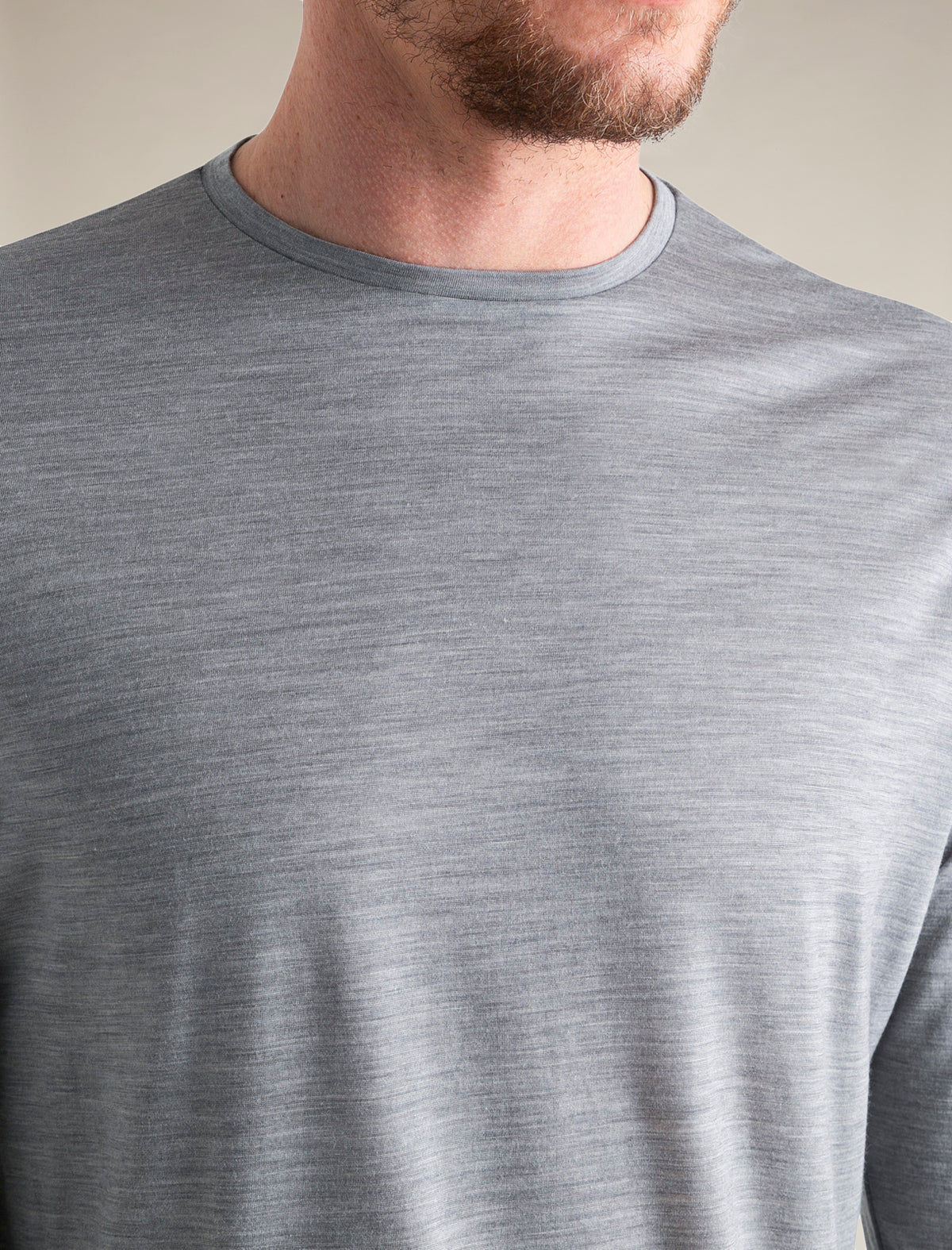 Men's Merino Blend 125 Cool-Lite™ Sphere Long Sleeve T-Shirt Metro Heather - 5