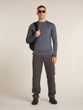 Men's Merino Blend 125 Cool-Lite™ Sphere Long Sleeve T-Shirt Midnight Navy Heather - 4