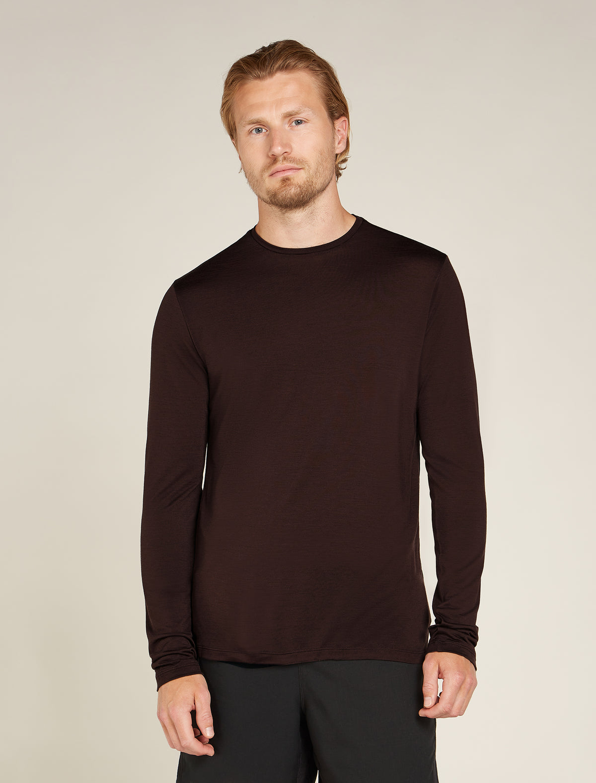 Men's Merino Blend 125 Cool-Lite™ Sphere Long Sleeve T-Shirt Bittersweet - 1