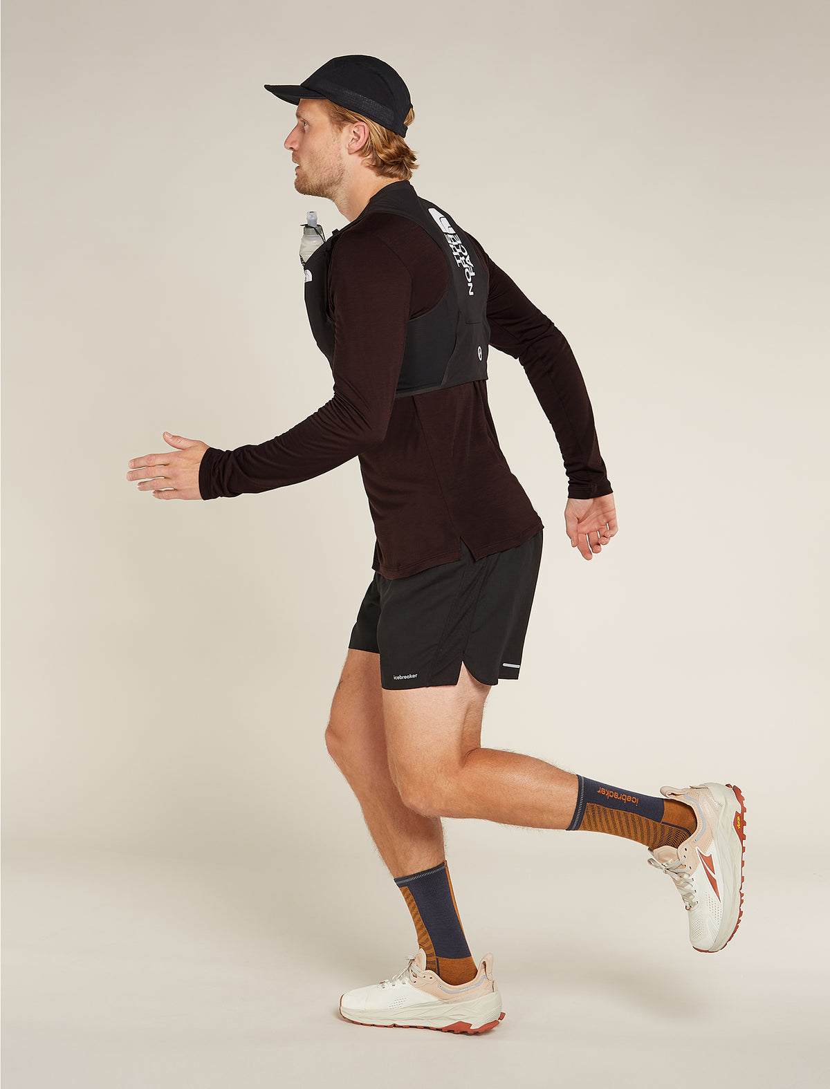 Men's Merino Blend 125 Cool-Lite™ Sphere Long Sleeve T-Shirt Bittersweet - 4