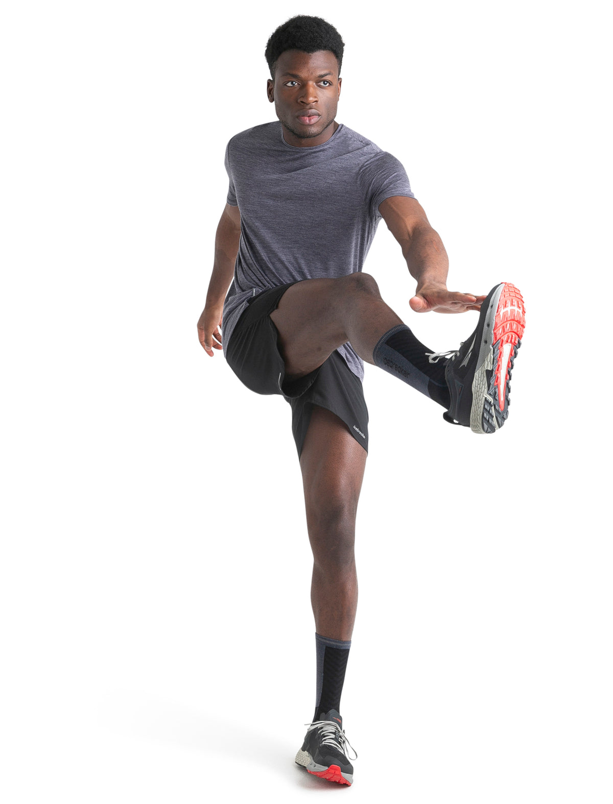 Men's Merino Blend 125 Cool-Lite™ Sphere Short Sleeve T-Shirt Midnight Navy Heather - 5