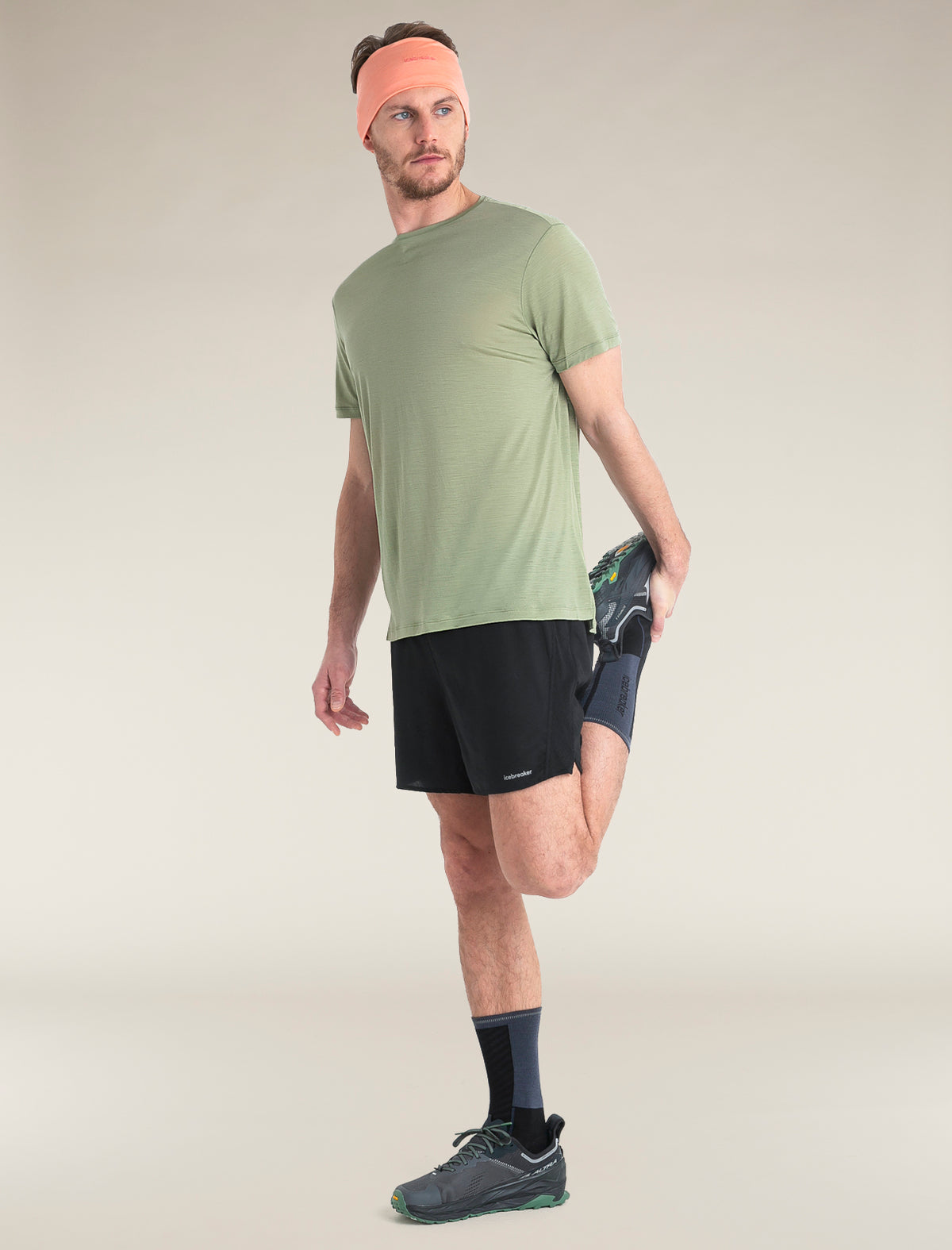 Men's Merino Blend 125 Cool-Lite™ Sphere Short Sleeve T-Shirt Oil/Black/Silver - 4