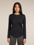 Women's Merino Blend 125 Cool-Lite™ Sphere Long Sleeve T-Shirt Black - 1