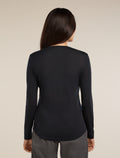 Women's Merino Blend 125 Cool-Lite™ Sphere Long Sleeve T-Shirt Black - 2