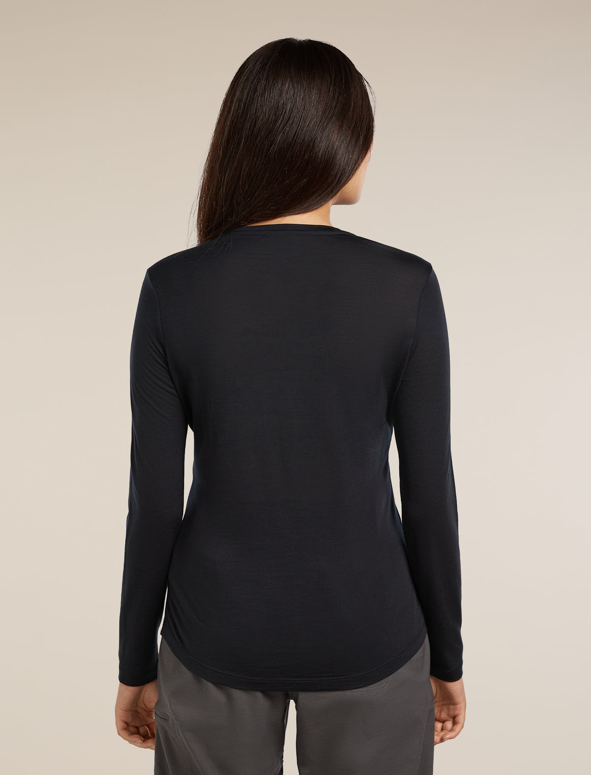 Women's Merino Blend 125 Cool-Lite™ Sphere Long Sleeve T-Shirt Black - 2