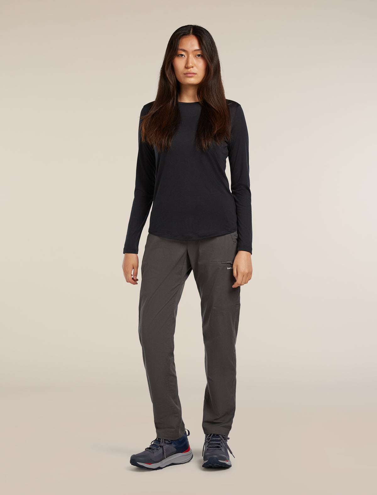 Women's Merino Blend 125 Cool-Lite™ Sphere Long Sleeve T-Shirt Black - 3