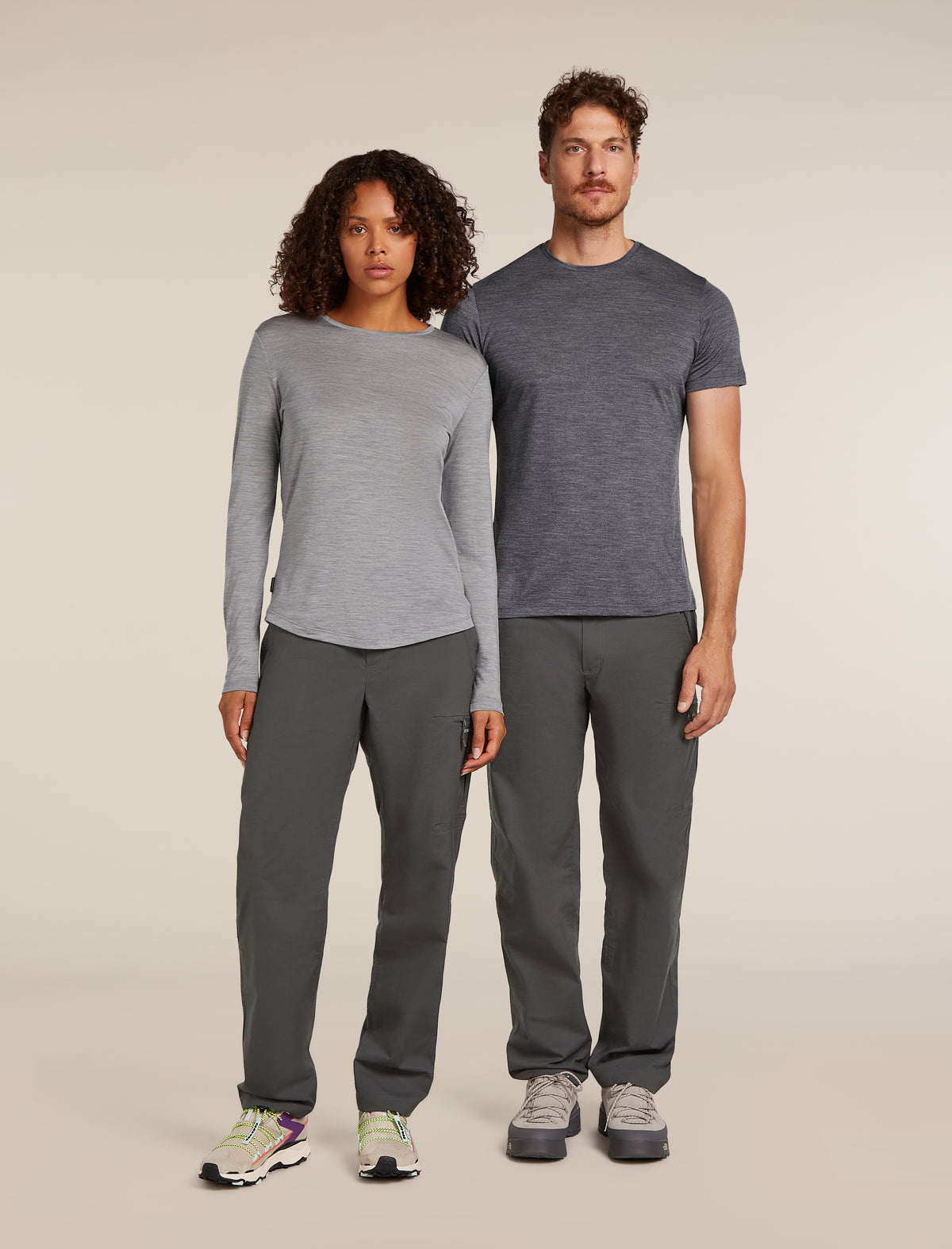 Women's Merino Blend 125 Cool-Lite™ Sphere Long Sleeve T-Shirt Metro Heather - 1