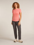 Women's Merino Blend 125 Cool-Lite™ Sphere Short Sleeve T-Shirt Acid pink - 3