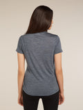 T-shirt 125 Cool-Lite™ – Sphere III en mélange de mérinos Femme Midnight Navy Heather - 2