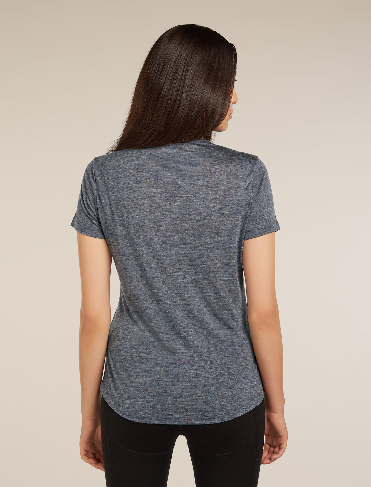 T-shirt 125 Cool-Lite™ – Sphere III en mélange de mérinos Femme Midnight Navy Heather - 2