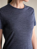 T-shirt 125 Cool-Lite™ – Sphere III en mélange de mérinos Femme Midnight Navy Heather - 5