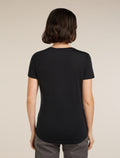 T-shirt à encolure dégagée 125 Cool-Lite™ – Sphere III en mélange de mérinos Femme Black - 2