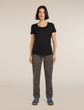 T-shirt à encolure dégagée 125 Cool-Lite™ – Sphere III en mélange de mérinos Femme Black - 3