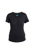 T-shirt à encolure dégagée 125 Cool-Lite™ – Sphere III en mélange de mérinos Femme Black - 8