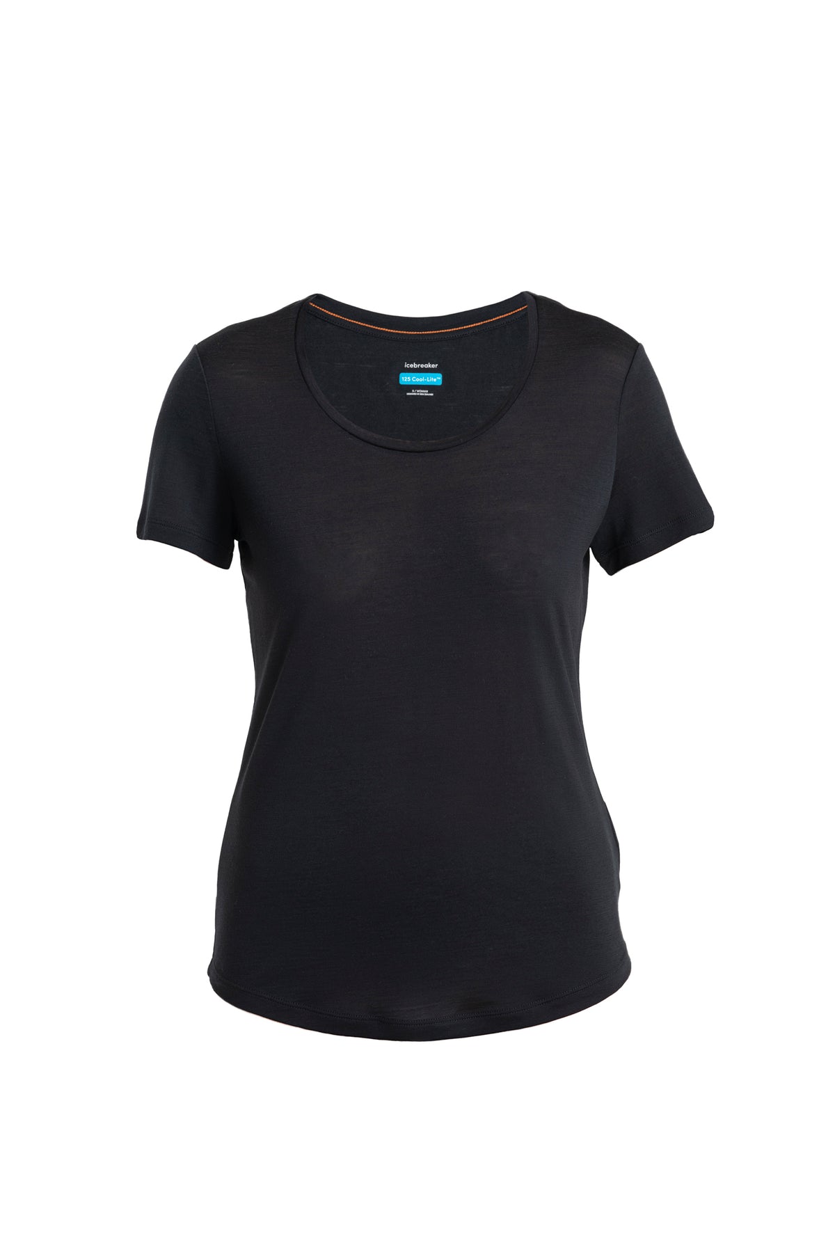 T-shirt à encolure dégagée 125 Cool-Lite™ – Sphere III en mélange de mérinos Femme Black - 8