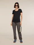 T-shirt à encolure dégagée 125 Cool-Lite™ – Sphere III en mélange de mérinos Femme Black - 4