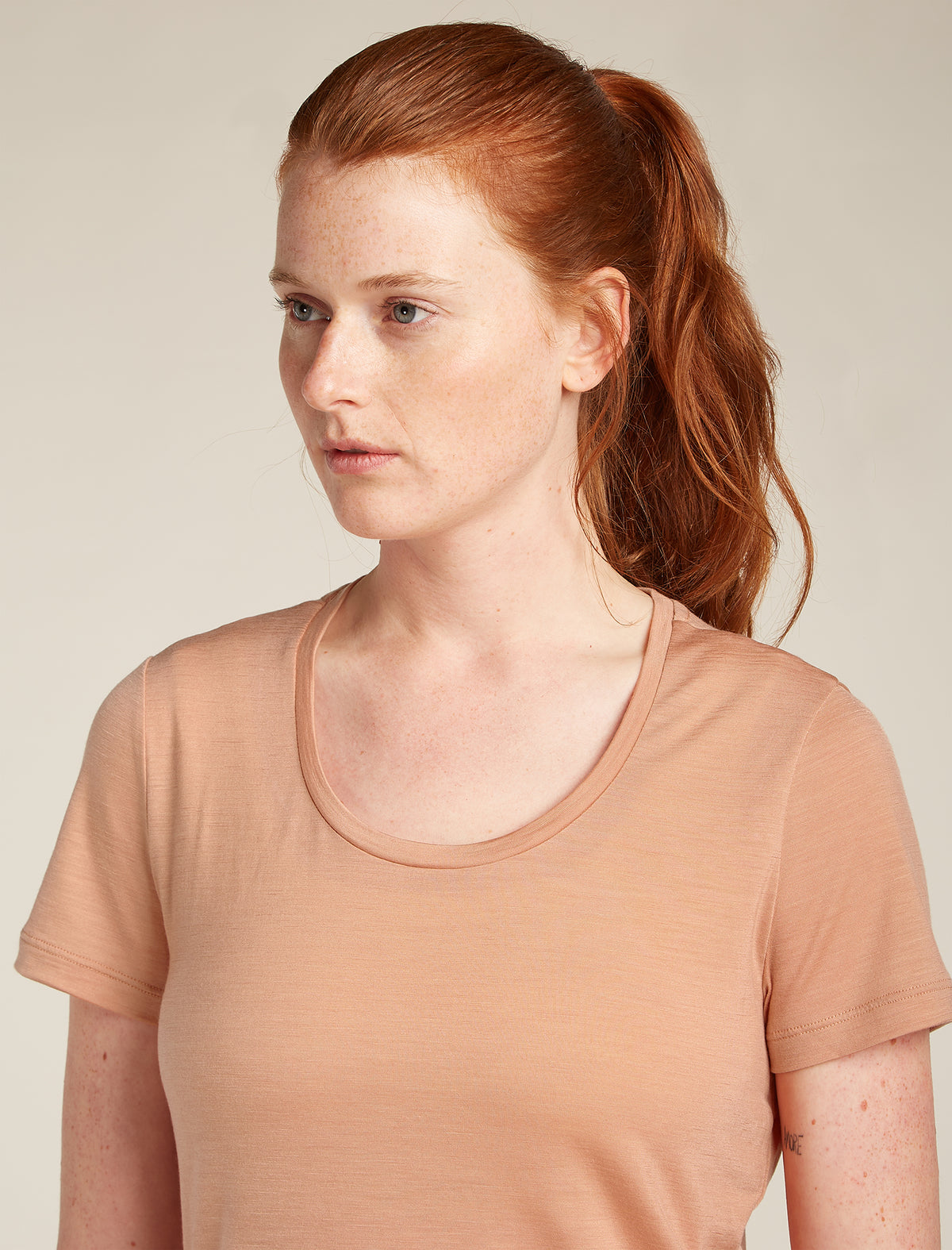 Women's Merino Blend 125 Cool-Lite™ Sphere Short Sleeve Scoop T-Shirt Desert sand - 5