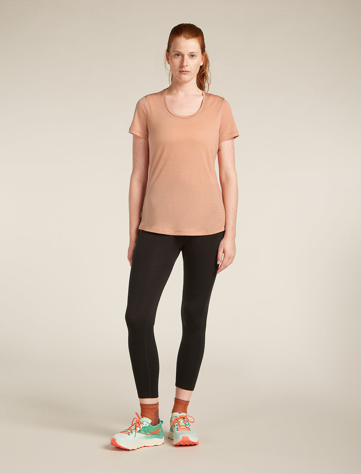 Women's Merino Blend 125 Cool-Lite™ Sphere Short Sleeve Scoop T-Shirt Desert sand - 3