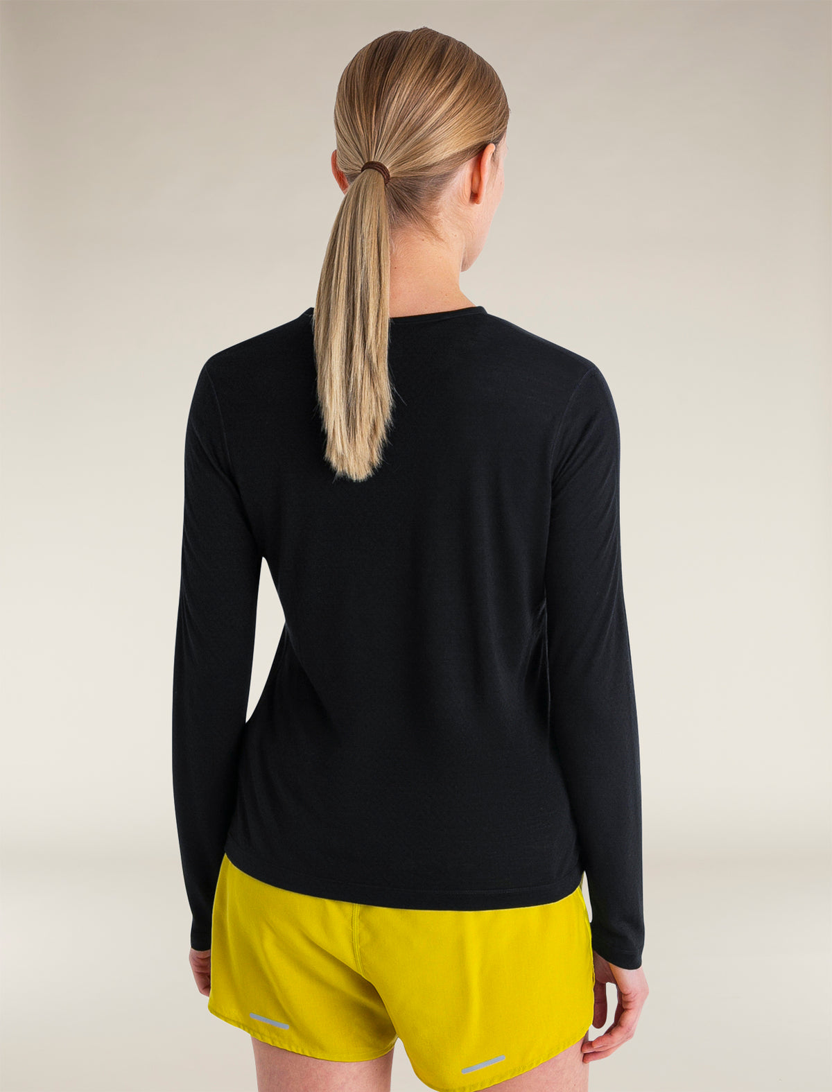 Women's Merino Blend 125 ZoneKnit™ Energy Wind Long Sleeve T-Shirt Black - 2