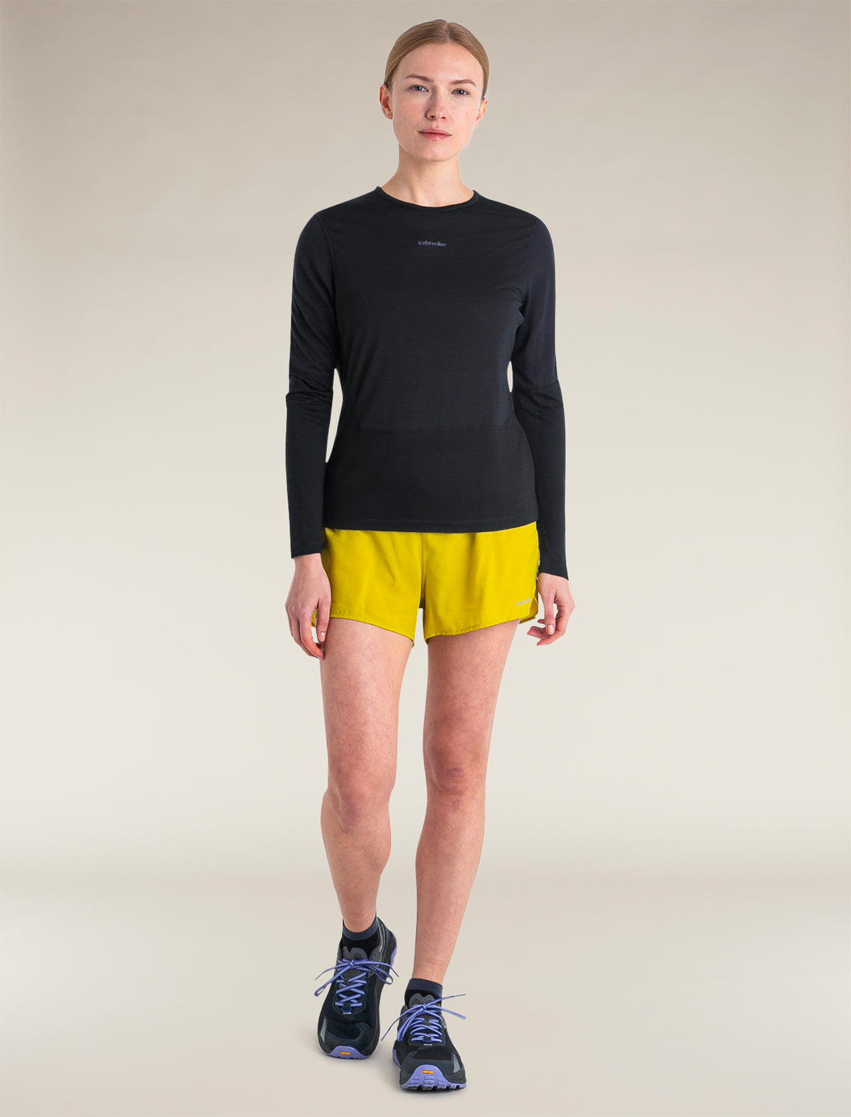Women's Merino Blend 125 ZoneKnit™ Energy Wind Long Sleeve T-Shirt Black - 3