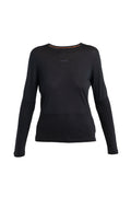 Women's Merino Blend 125 ZoneKnit™ Energy Wind Long Sleeve T-Shirt Black - 7
