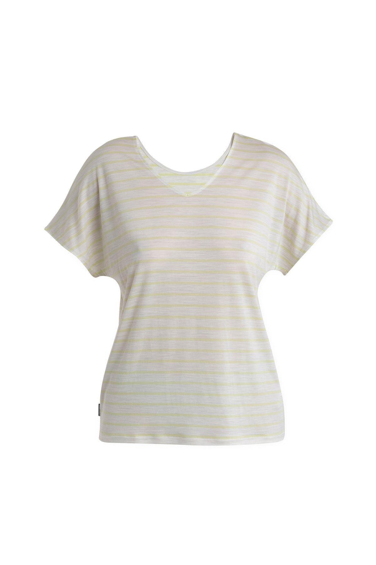 Women's Merino Blend Drayden Reversible Top Stripe Ecru Heather/Glazen - 5