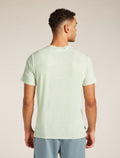 Men's Merino Linen T-Shirt Stripe Ashen/mint - 2