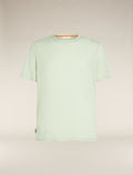 Men's Merino Linen T-Shirt Stripe Ashen/mint - 6