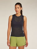 Merino Blend 75 Cool-Lite™ Featherlight™ Tank Black - 1