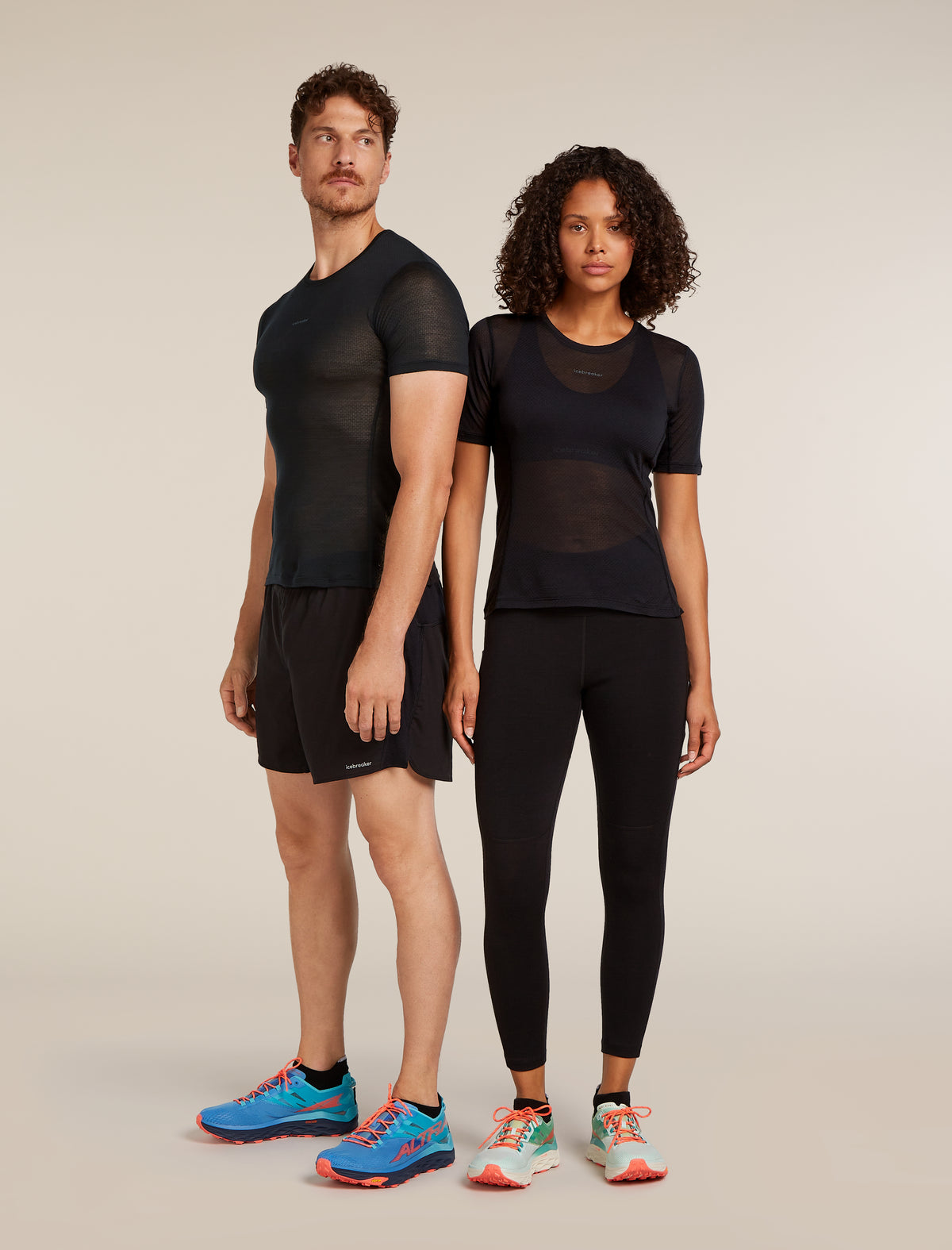 Merino Blend 75 Cool-Lite™ Featherlight™ Short Sleeve T-Shirt Black - 1