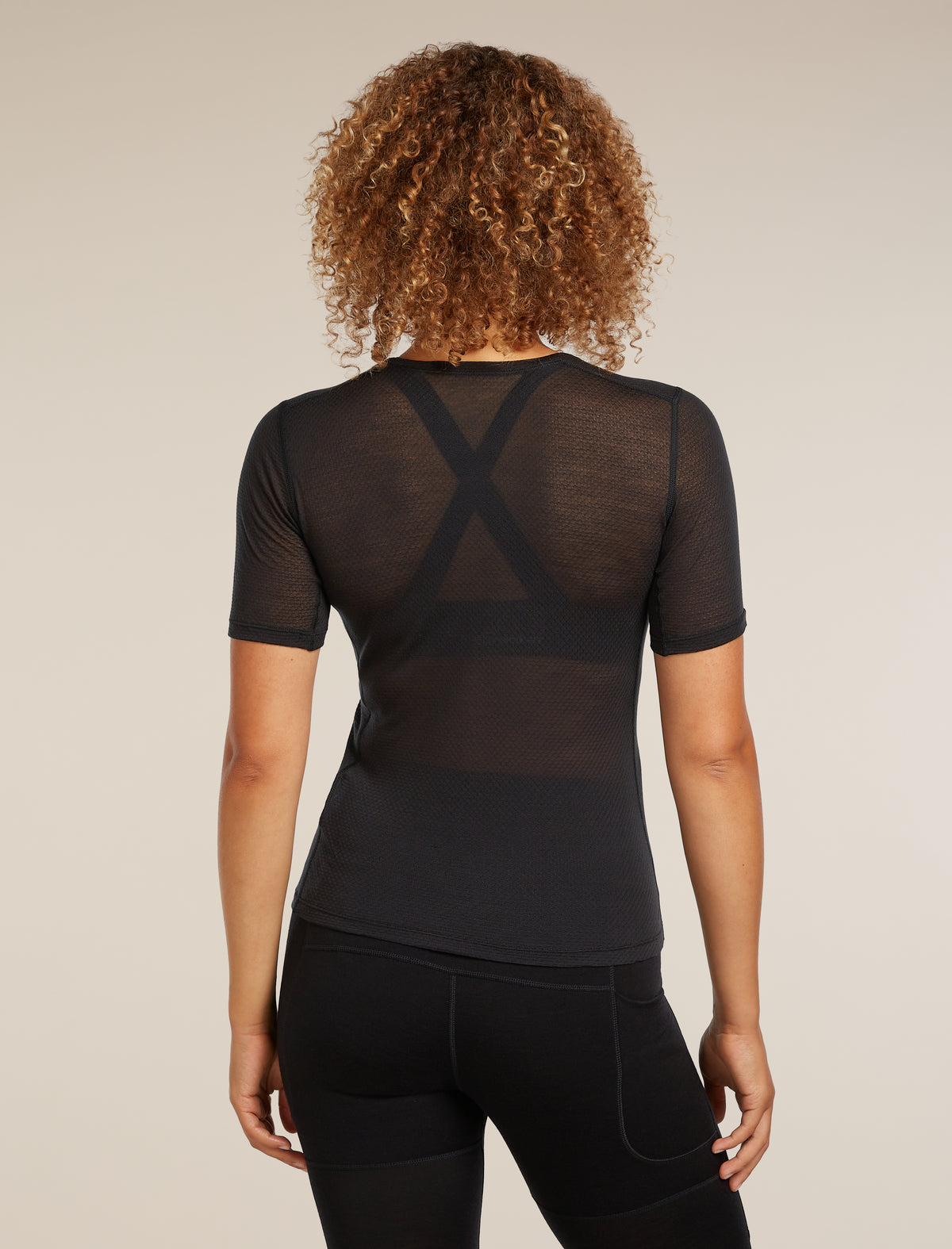 Merino Blend 75 Cool-Lite™ Featherlight™ Short Sleeve T-Shirt Black - 2