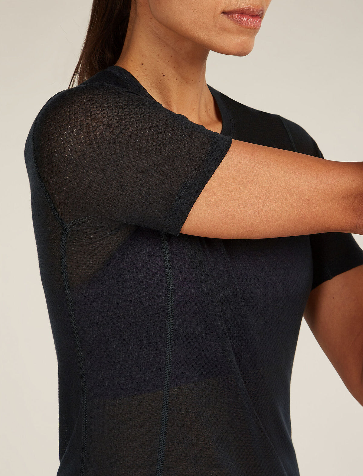 Merino Blend 75 Cool-Lite™ Featherlight™ Short Sleeve T-Shirt Black - 8