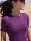 Ras du cou isotherme à manches courtes 75 Cool-Lite™ Ultralight en mélange de mérinos Femme Passion - 5