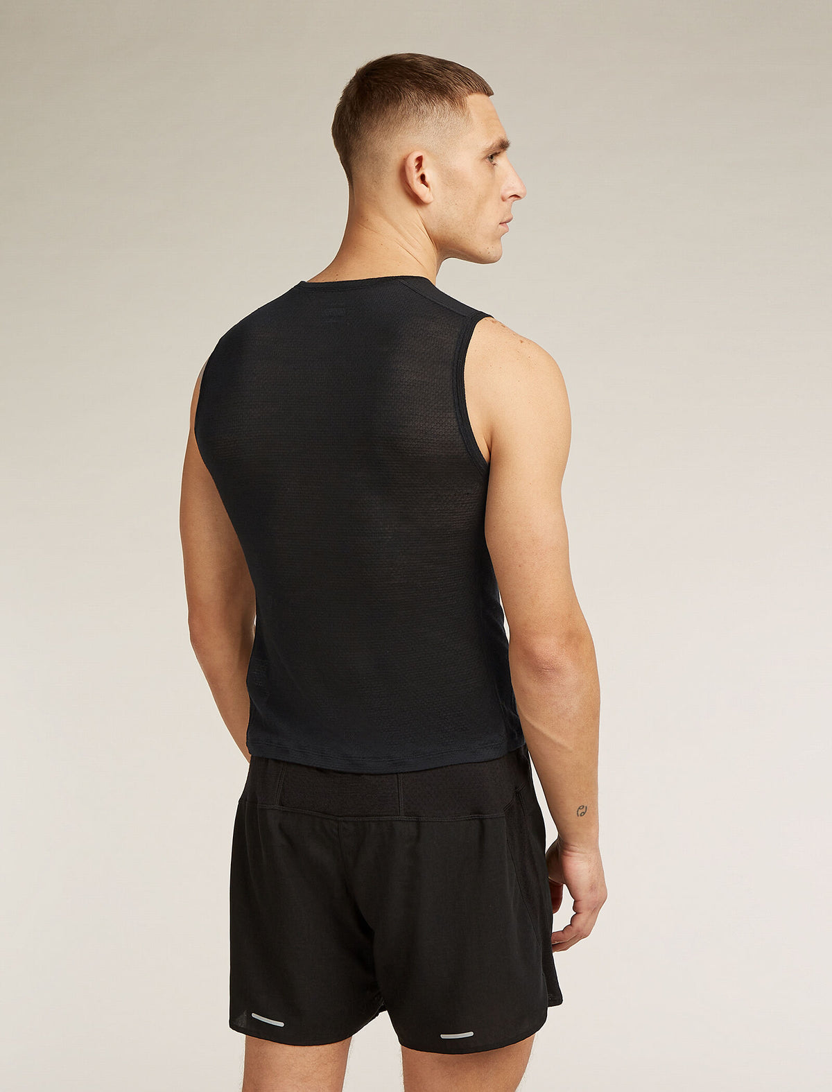 Merino Blend 75 Cool-Lite™ Featherlight™ Tank Black - 2